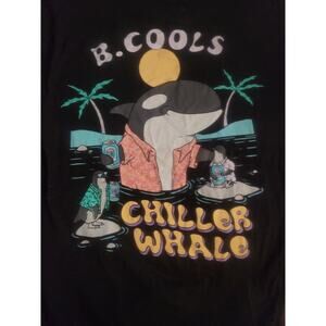 New Mens T-Shirt Medium B.Cools Chiller Whale Orca
